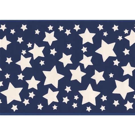 Retro Art Stars Wallpaper Border 15 X 587 Blue Rona