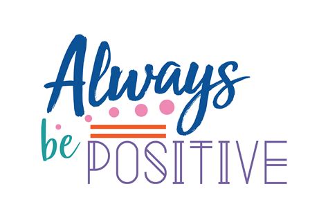 Always Be Positive Afbeelding Door Thelucky · Creative Fabrica