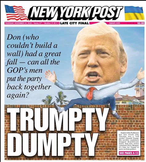 New York Post Takes Aim At Trump And Hits A Nerve The New York Times