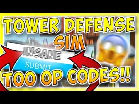 This game mode is one of the most popular and below, you can find the active and valid codes for tower defense simulator that currently work and in this way find the ones that best suit your playing style. Tower Defence Simulator Codes - 2019 - YouTube