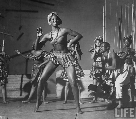 Issa Niang Performing With Touring Ballets Africans Company New York 1959 Vintage Movement