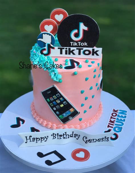 Tiktok Birthday Cake For A Girl 12th Birthday Cake Unique Birthday