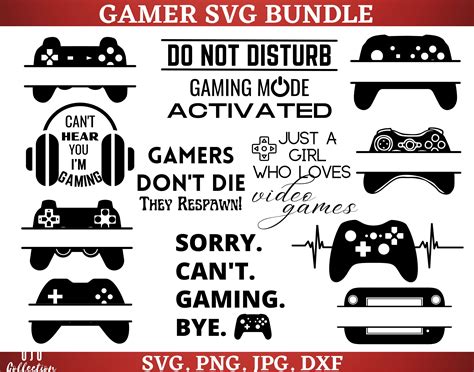 Gamer Svg Bundle Game Controller Svg Gaming Svg Video Games Etsy Australia