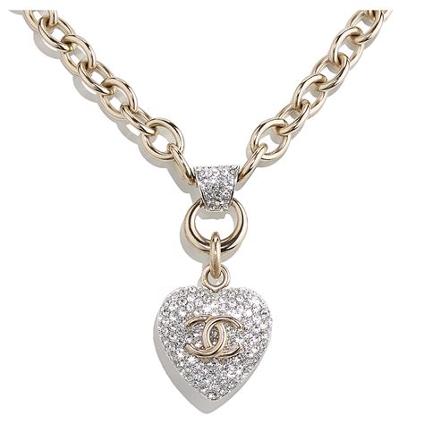 Check spelling or type a new query. Metal & Strass Gold & Crystal Necklace | CHANEL