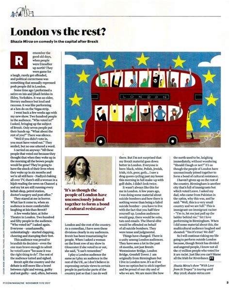 Shazia Mirza On Comedy In The Capital After Brexit Shazia Mirza