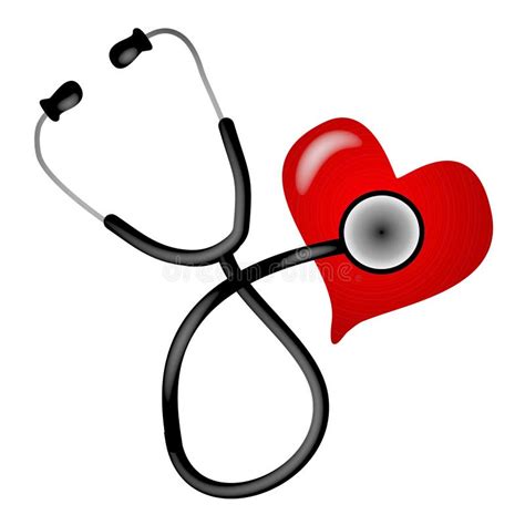 Stethoscope Heart Illustration Stock Illustration Illustration Of