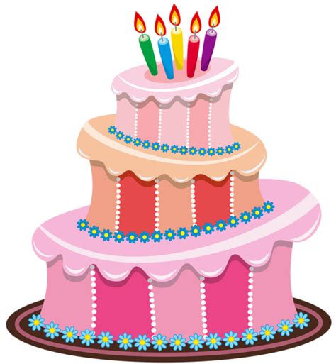 Pink Birthday Cake Png Clipart Big Birthday Cake Birthday Cake Clip