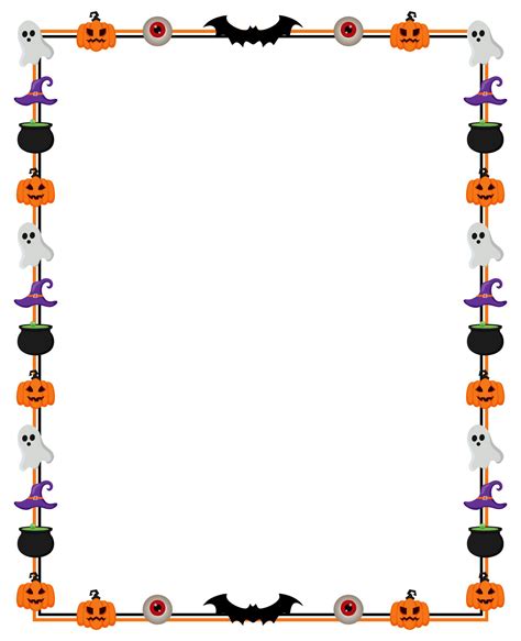 Halloween Paper Borders Printables