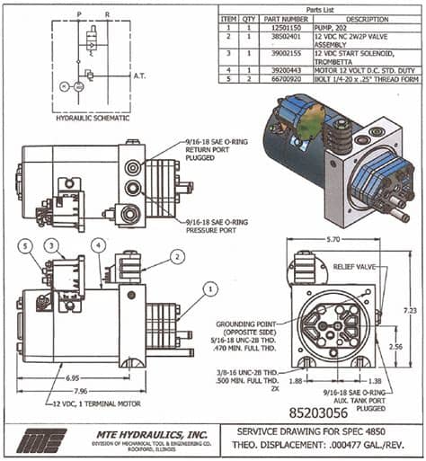 12v Hydraulic Power Pack | Dump Trailer Hydraulic Pump