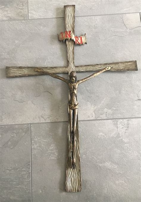 Art Deco Bronze Jesus Cross Inri Catawiki