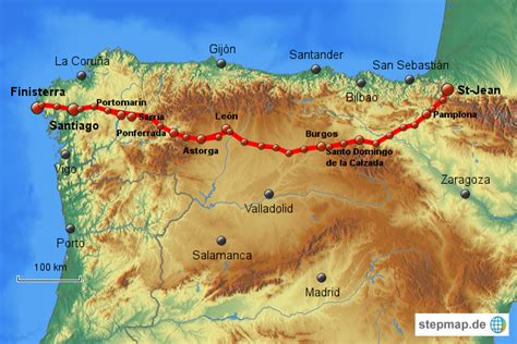 Printable Map Of Camino Frances