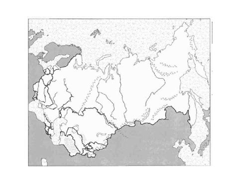 Northern Eurasia Physical Map