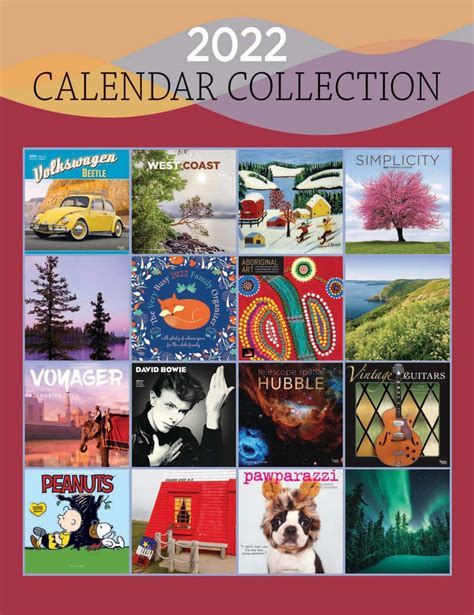 2022 Calendar Collection Browntrout Publishers Ltd By Michael Brown