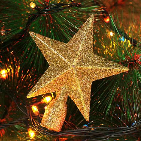 Christmas Tree Topstar 20cm Christmas Star Christmas Decoration Shining