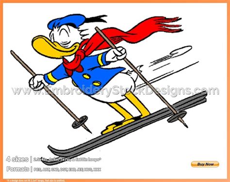 Donald Duck 6 Disney Skiing Sports Disney Character Designs In 4