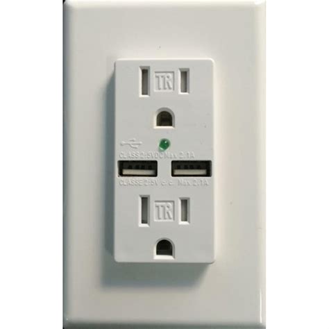 2-Pk. of Tamper-resistant USB Wall Outlets - 653790, Garage & Tool ...