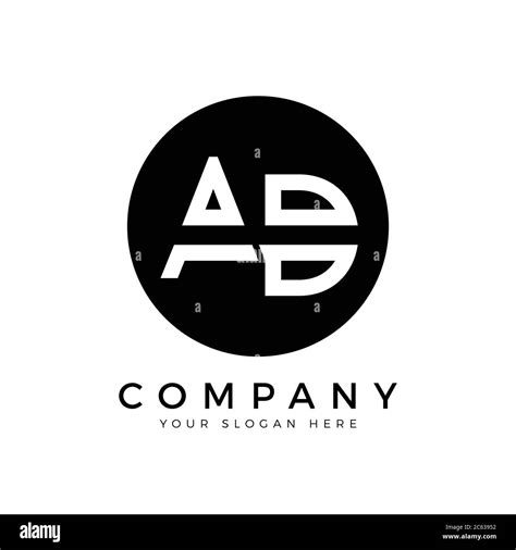 Ad Logo Design Business Typography Vector Template Creative Linked