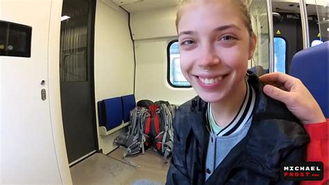 Real Public Blowjob In The Train And Pov Oral Creampie By Mihanika69 And Michaelfrost Xxx Mobile