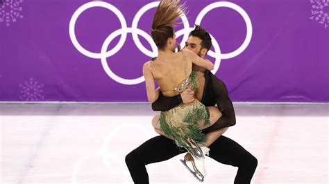 Winter Olympics 2018 French Ice Dancer Suffers Wardrobe Malfunction Broadcaster Defends Slo Mo
