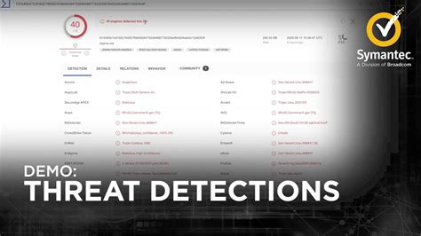 Symantec Endpoint Security Enterprise A Demo Of Threat Detections