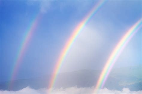 Rare Triple Rainbow Stock Photo Download Image Now Istock
