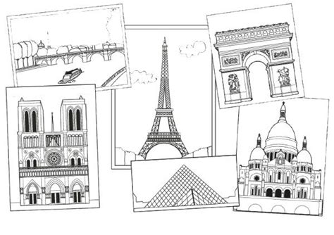 Imprimir Monumentos De París Dibujo Para Colorear E Imprimir