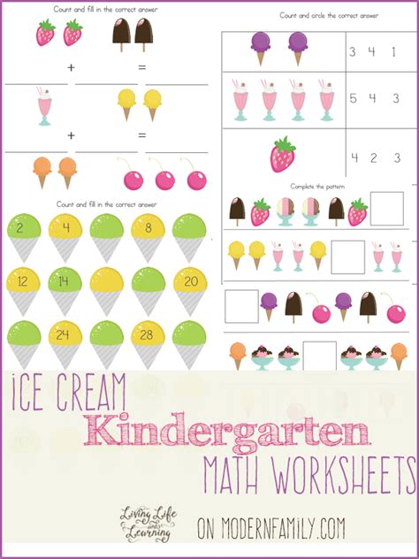 Click on the free algebra worksheet you would like to print or download. 12 pages of Kindergarten and 1st grade math FREE Printables - Your Modern Family