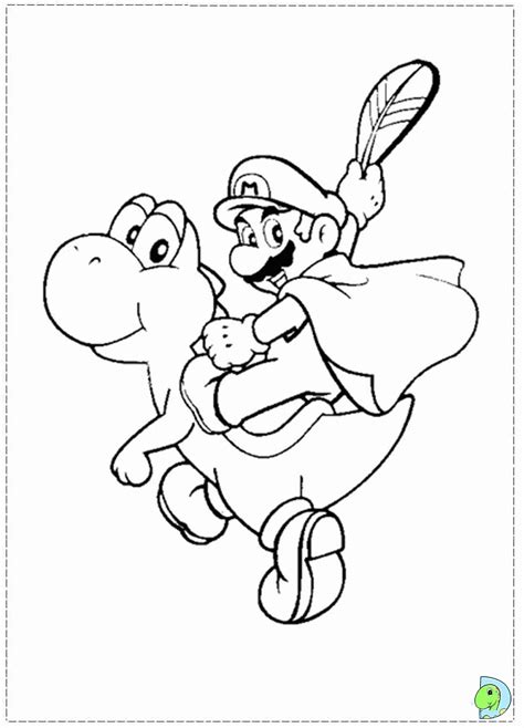 Mario Lakitu Coloring Page Coloring Pages