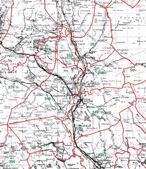 Genuki Map Of Giggleswick Parish West Riding Of Yorkshire England