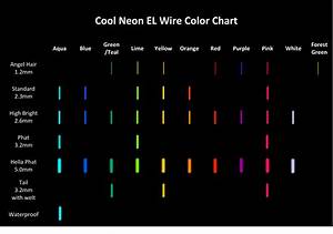 Cool Neon Color Chart Cool Neon El Wire