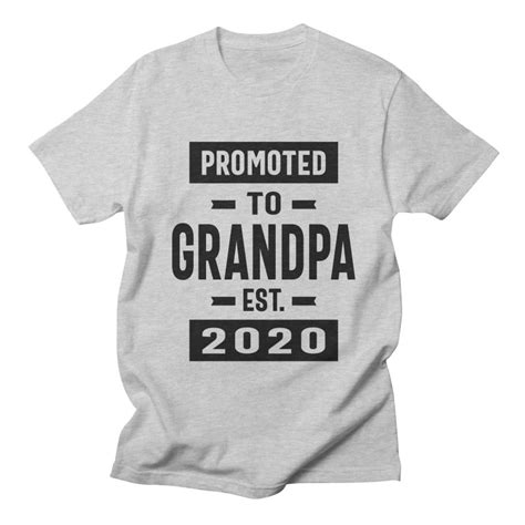 Promoted To Grandpa Est 2020 Grandpa Fathers Day T Cido Lopez Shop