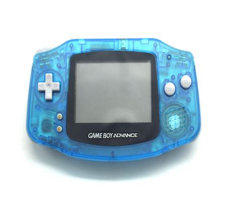 Nintendo Gameboy Advance Gba Transparent Blue Baxtros