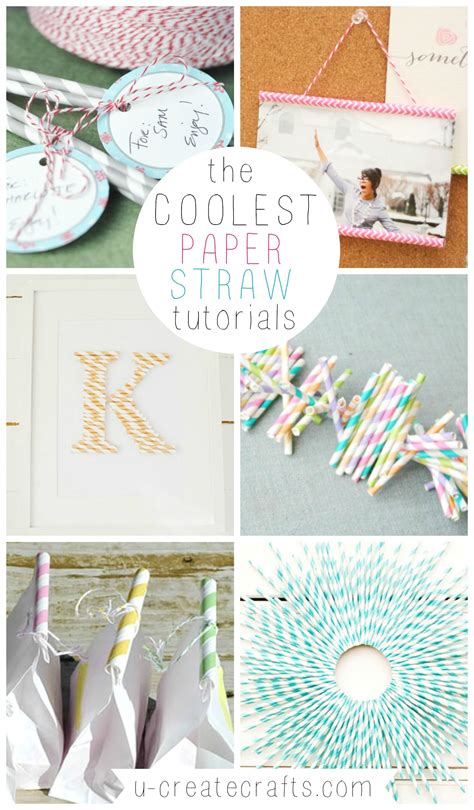 Paper Straw Tutorials U Create Straw Crafts Paper Straws Crafts