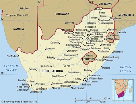 Map collection of african countries (african countries maps) and maps of africa, political, administrative and road maps, physical and topographical maps, maps of cities, etc. South Africa with its major towns/cities and rivers : Maps
