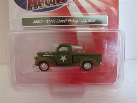 Classic Metal Works Ho Scale 41 46 Chevy Pick Up Truck Us Army