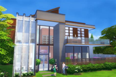 The Sims 4 Build Modern Diamond House Youtube