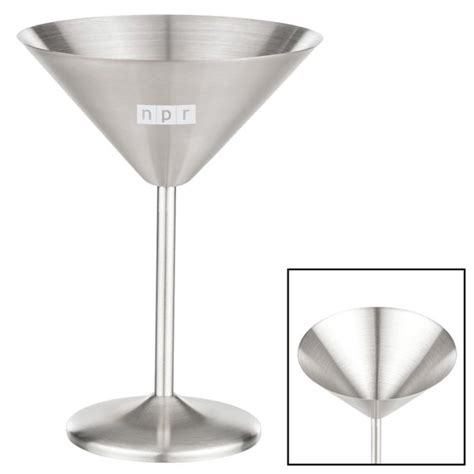 Promotional 10 Oz Stainless Steel Martini Glass