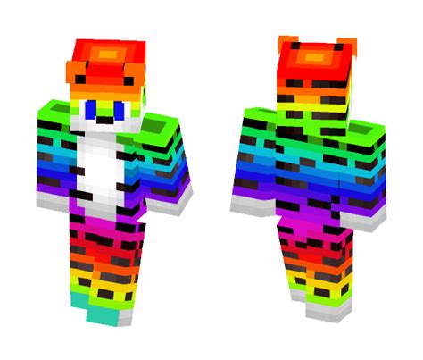 Download Rainbow Tiger Minecraft Skin For Free Superminecraftskins