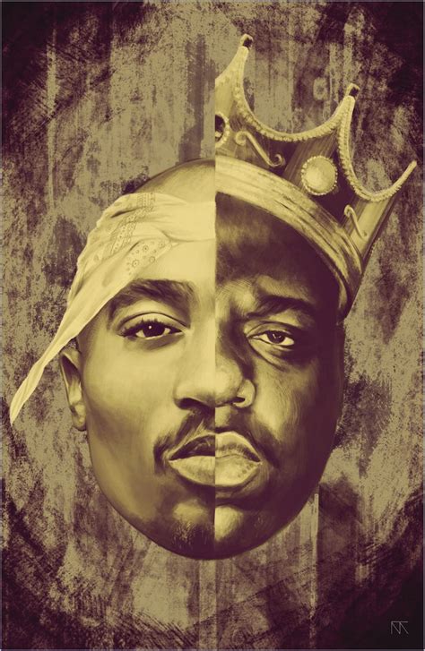 Painting Poster Of The Late Greats Of Hip Hop 2pac And Biggie Smalls