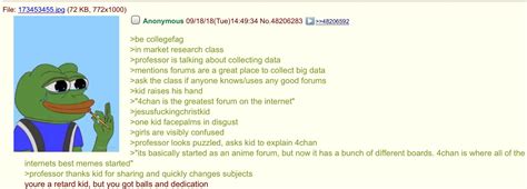 Anon Knows About Chan R Greentext