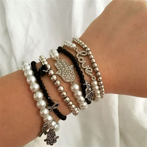Stacked bracelets in support of narcolepsy research. | Bracelet stack, Diamond bracelet, Bracelets