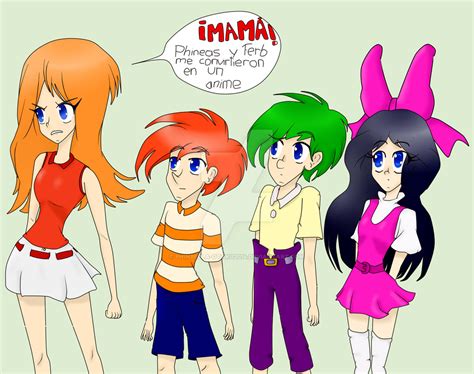 Anime Phineas Ferb Isabella Candace By Phinbella Otaku2014