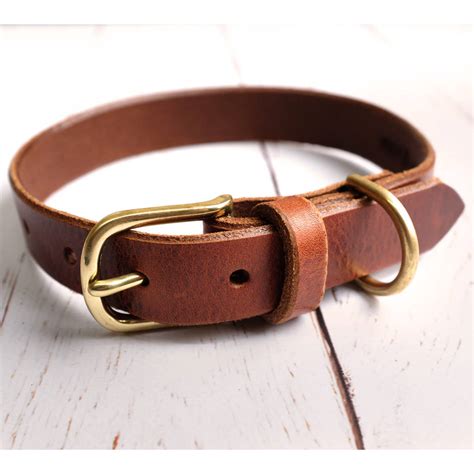 Leather Dog Collar By Hide And Home