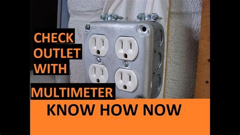 How to Test an Outlet With a Multimeter - YouTube
