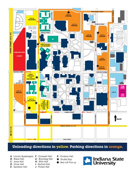 Indiana University Campus Map Printable