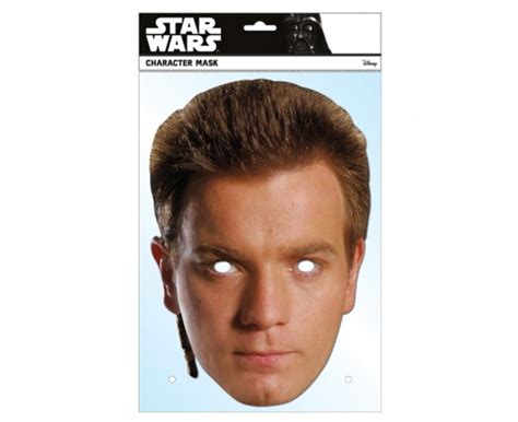 Obi Wan Kenobi Official Star Wars Single Card 2d Party Face Mask