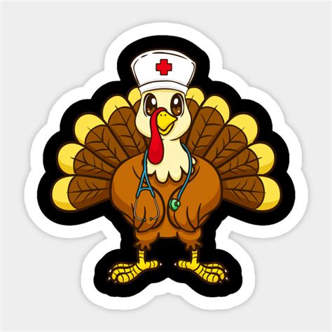 Rn Nurse Thanksgiving Turkey Funny Nurse T Cute Thanksgiving Nurse