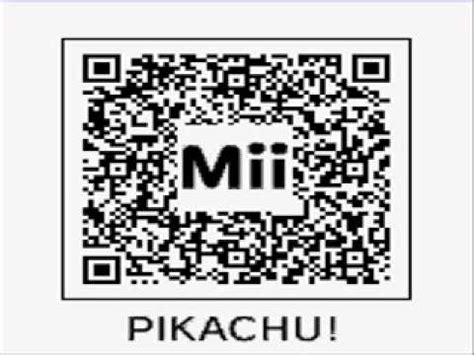 While displaying your qr code is sufficient enough for other 3ds owners to add your mii to their growing collection, you might also want them to see exactly what your mii character looks like before they many gamers even group the mii pic and the qr code together when posting or emailing them. mii QR code pikachu! 3ds - YouTube