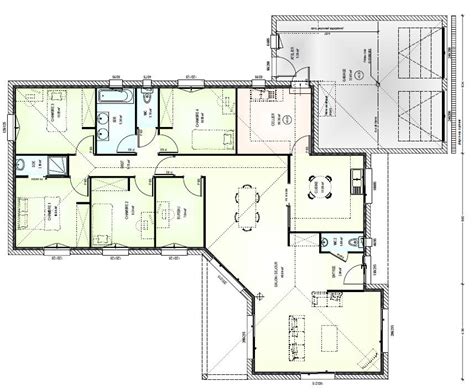 Plan De Maison 140m2 Plain Pied Bricolage Maison Et Décoration