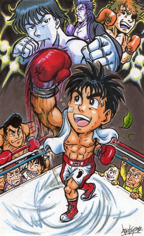 Hajime No Ippo Artwork Boxing Anime Anime Manga Anime